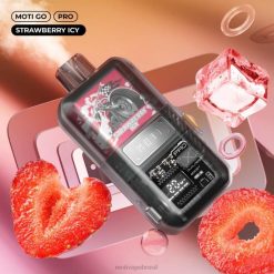 MOTI Vape Brasília 2Z02622 | MOTI Go Pro vape descartável (5%, 12.000 baforadas) morango gelado