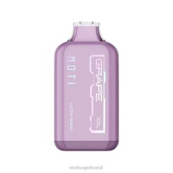 MOTI Vape Flavors Brasil 2Z02630 | MOTI Ultra vaporizador descartável (5%, 6.000 baforadas) uva