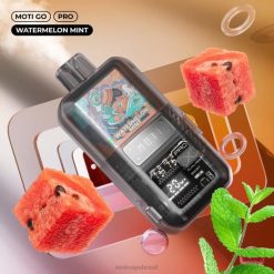 MOTI Vape Pods Brasil 2Z02625 | MOTI Go Pro vape descartável (5%, 12.000 baforadas) melancia hortelã