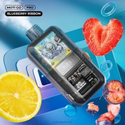 MOTI Vape Price 2Z02614 | MOTI Go Pro vape descartável (5%, 12.000 baforadas) fita de mirtilo